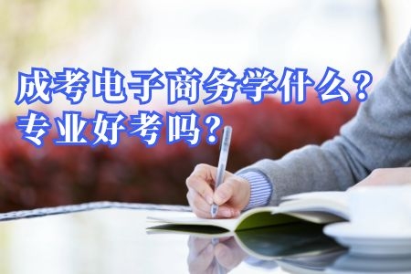 成考電子商務(wù)學(xué)什么？專業(yè)好考嗎？