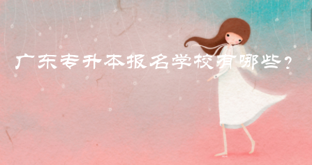 廣東專升本報(bào)名學(xué)校有哪些