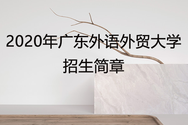 廣東外語(yǔ)外貿(mào)大學(xué)自考網(wǎng)