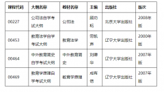 調(diào)整自考《教育學(xué)原理》等新版考試用書時(shí)間通
