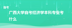 廣西大學(xué)自考經(jīng)濟(jì)學(xué)本科專業(yè)考什么