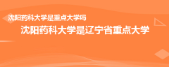 沈陽藥科大學(xué)是重點大學(xué)嗎