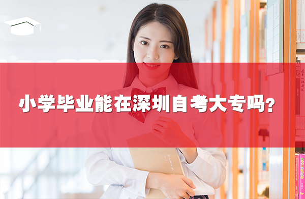 小學(xué)畢業(yè)能在深圳自考大專嗎？